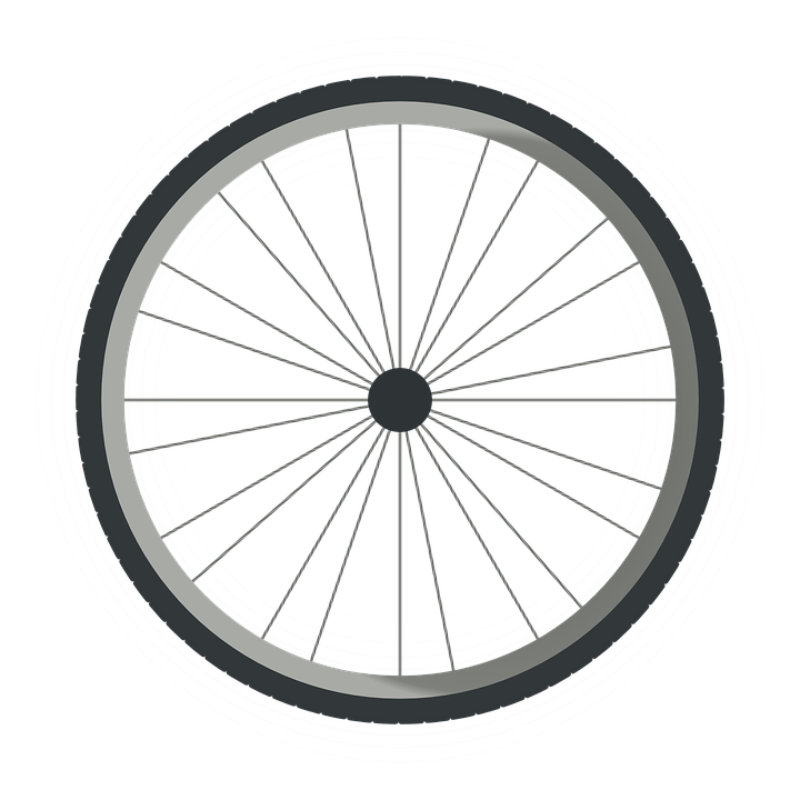 Uma roda de bicicleta