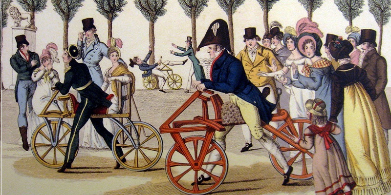 l'une des premières bicyclettes