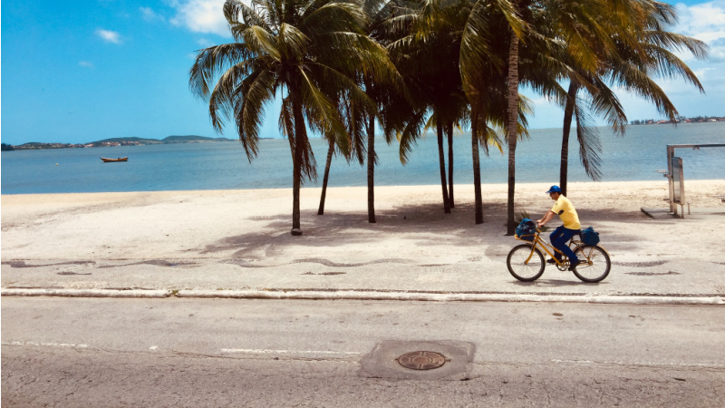 montar en bicicleta cuando hace calor