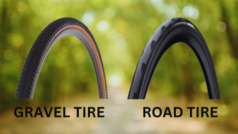 pneu de cascalho-vs-pneu de estrada